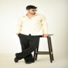 Slim Fit Solid Spread Collar Casual Shirt