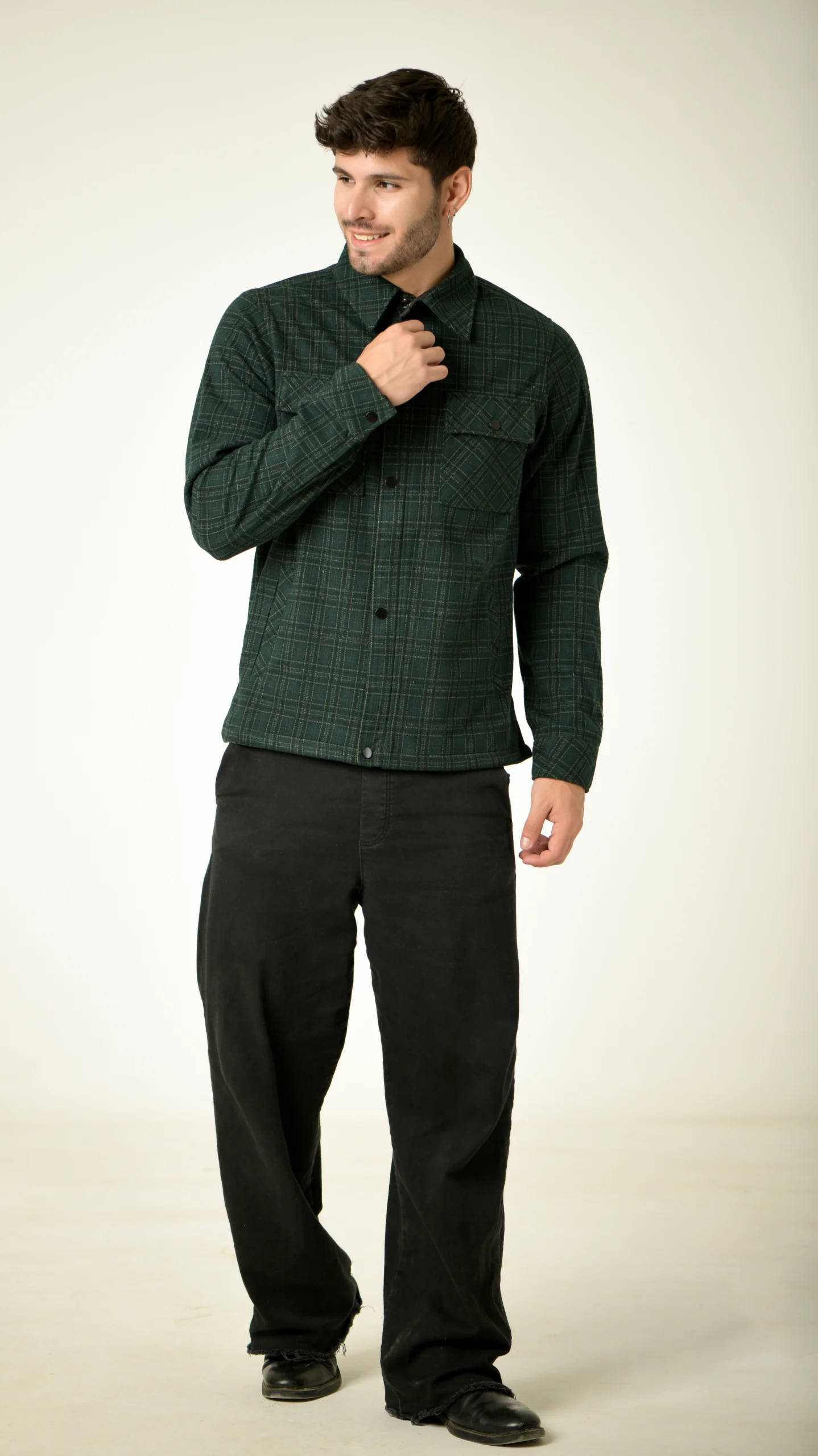 Men Upto Tailored Fit Spread Collar Jacket