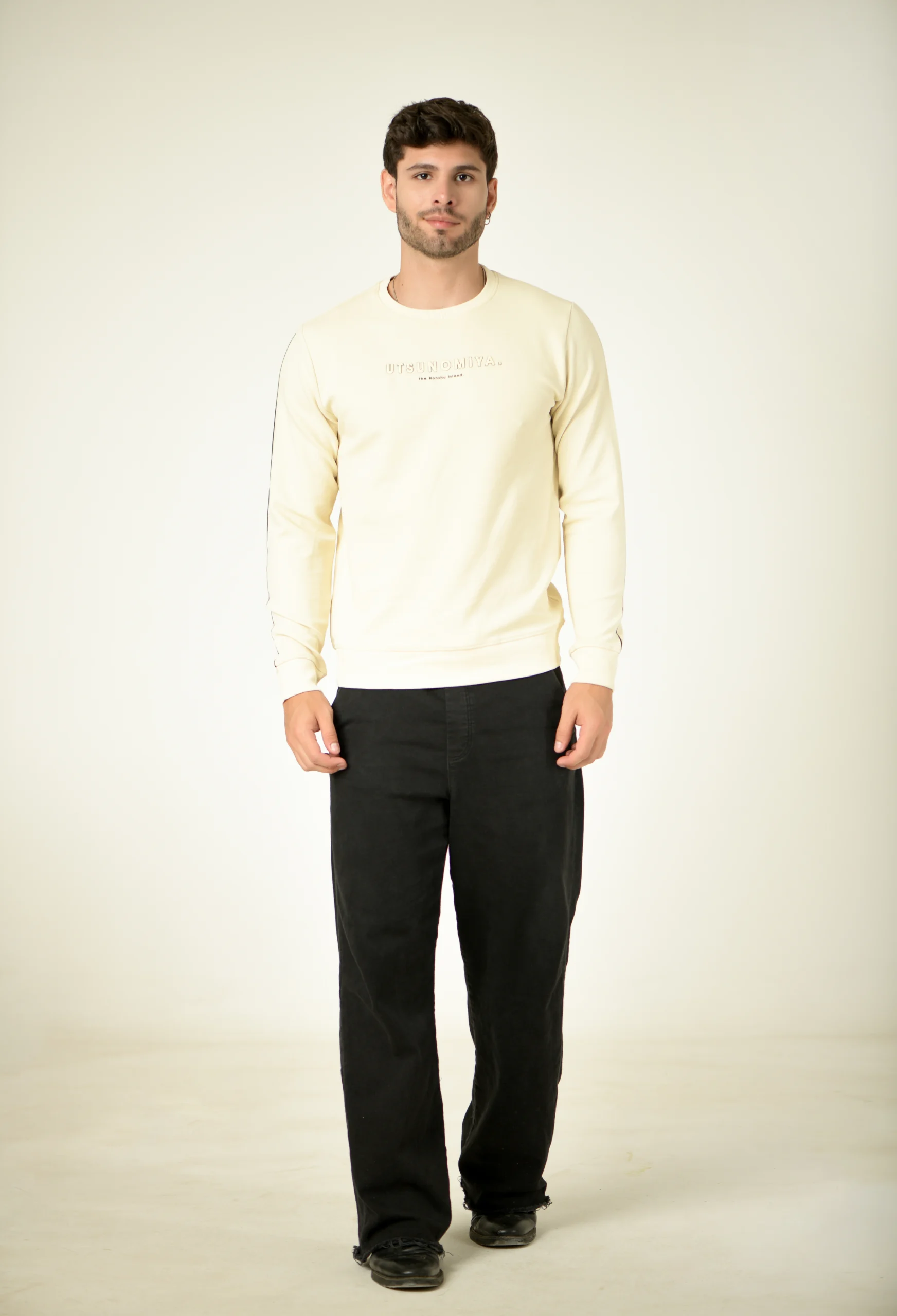 Men Full Sleeve Solid Sweatshirt