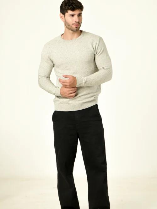 Crew-Neck Pullover with Full Sleeves