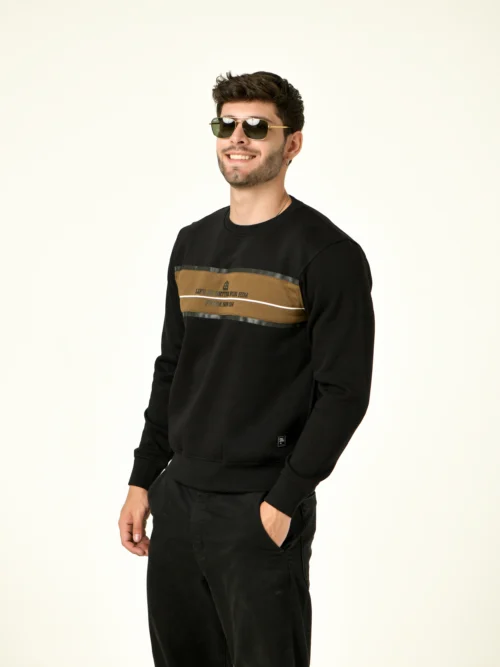 Men Full Sleeve Black Color Sweatshirt