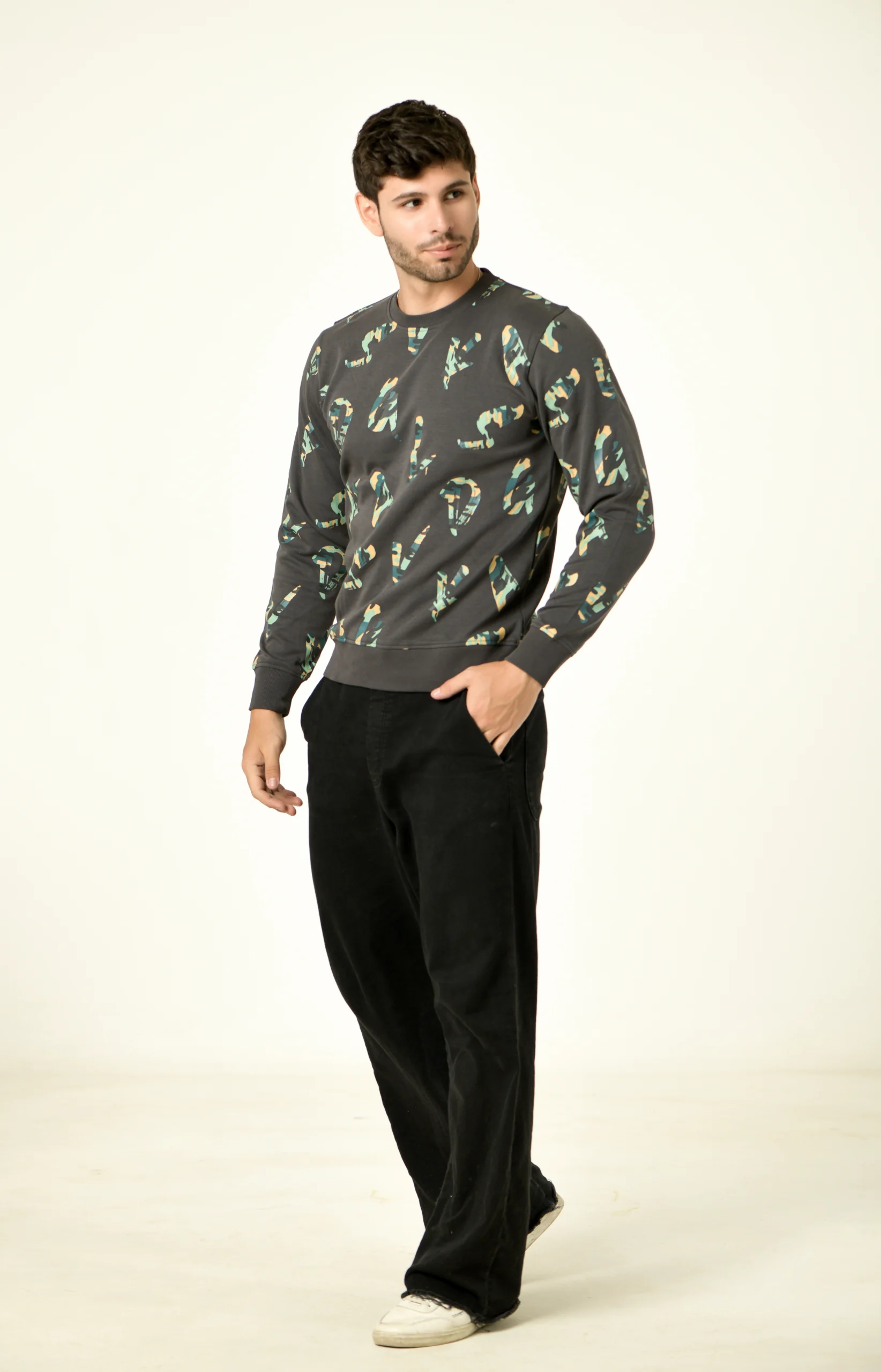 Full Sleeve Printed Sweatshirt