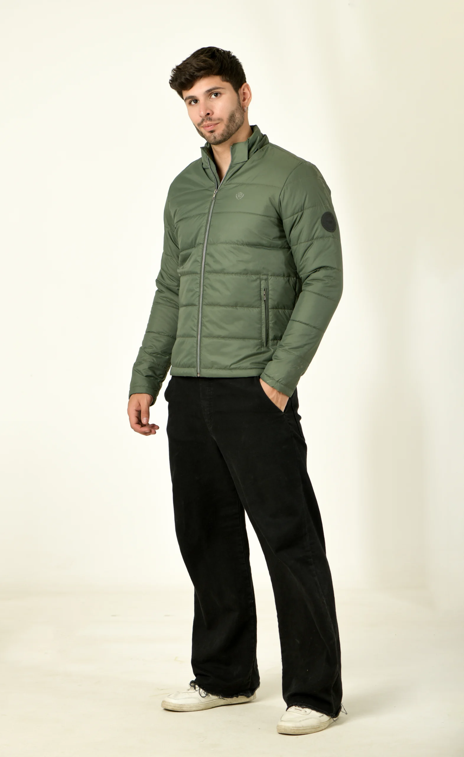 Men Solid Padded Jacket