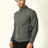 Men Solid Fleece Jacket