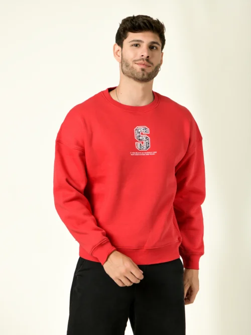 Men Full Sleeve Solid Sweatshirt