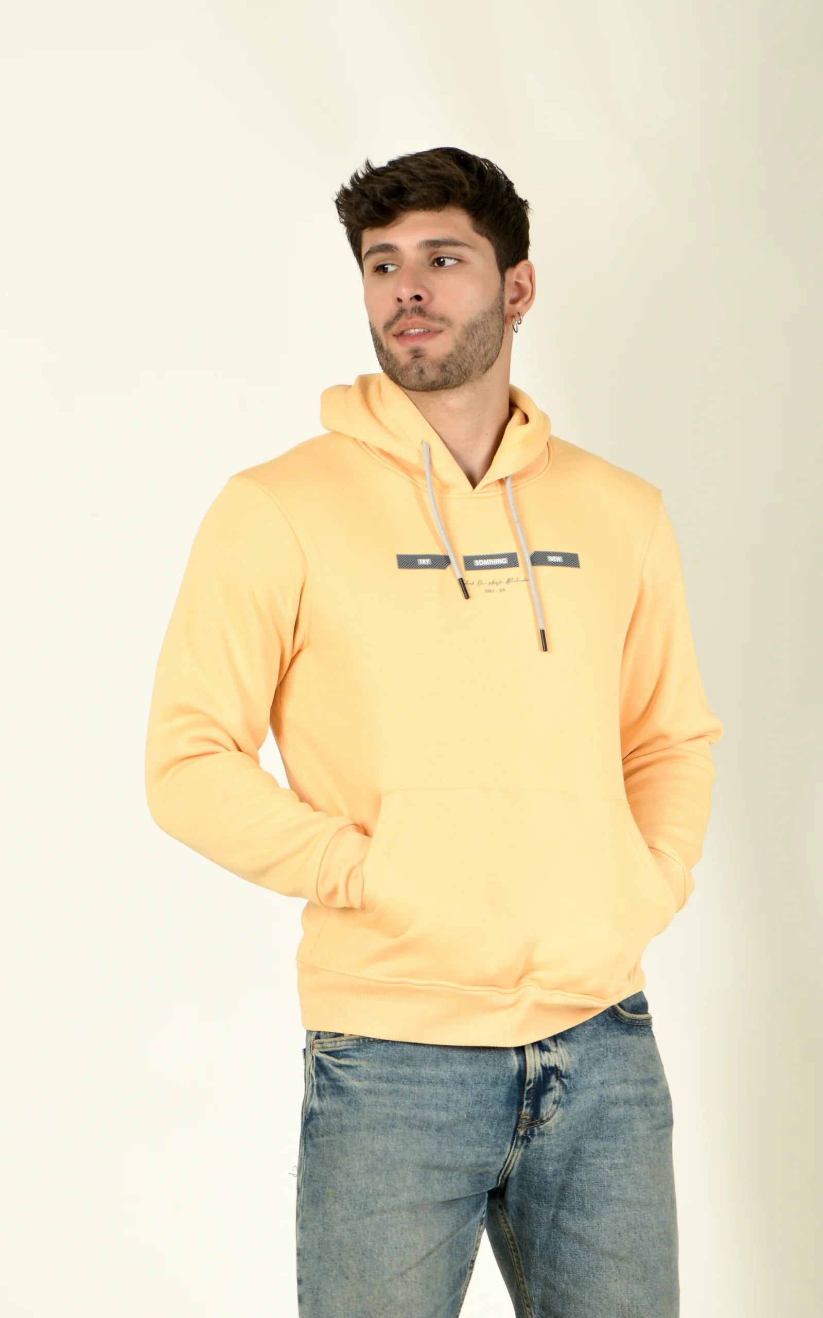 Men Full Sleeve Printed Hooded Sweatshirt