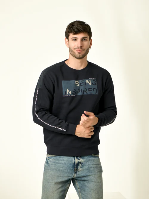 Men Full Sleeve Graphic Print Sweatshirt