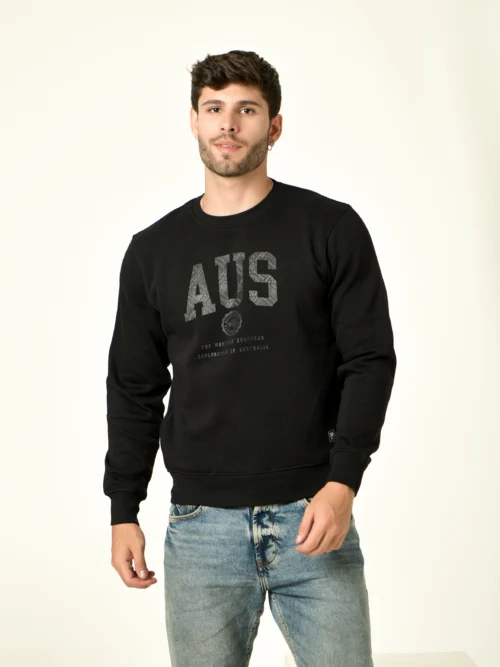 Typographic Printed Regular Fit Sweatshirt