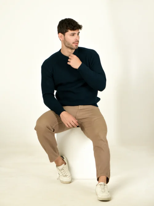 Men High Neck Full Sleeve Sweaters