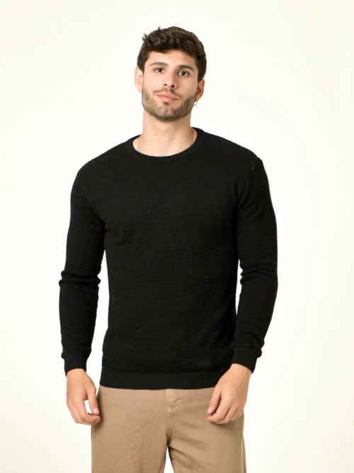 Knitted Crew-Neck Pullover