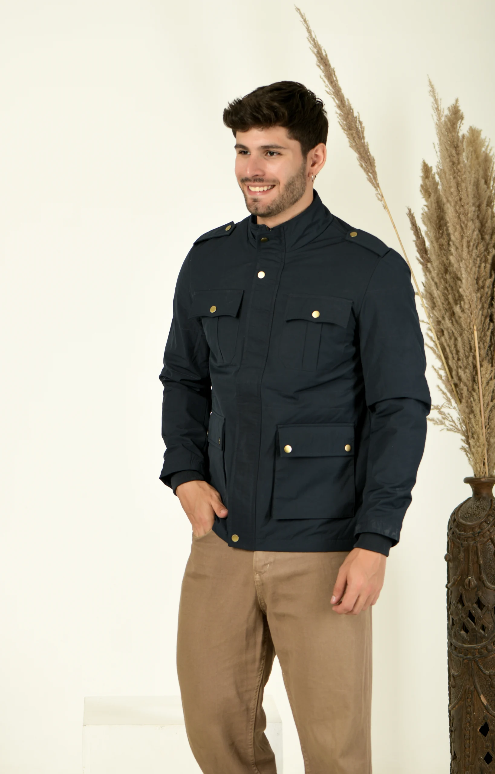 Men Solid Jacket
