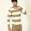 Men Striped Regular Fit Sweater